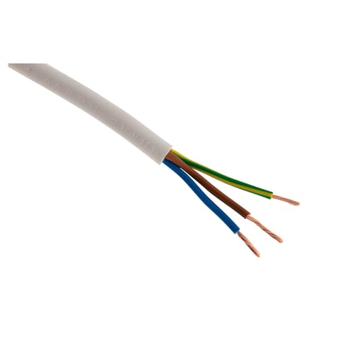 Zenitech - Stromkabel H05VV-F 3G1mm² weiß - 10m von Zenitech
