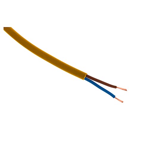 Zenitech - Elektrisches Netzkabel H03VVH2-F 2x 0,75 mm² Und Geräte - Innenbereich - Flache Bauweise - Gold - 10 m Zenitech - Elektrisches Netzkabel H03VVH2-F 2x 0,75 mm² Und Geräte - Innenbereich - Flache Bauweise - Gold - 10 m von Zenitech