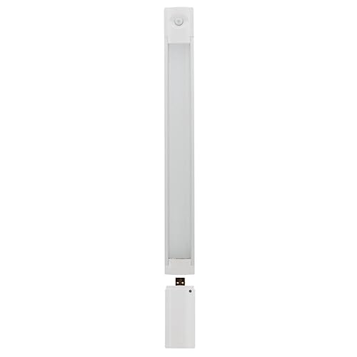 Zenitech - Wiederaufladbarer USB LED Streifen Mit Detektionssensor - 1,3W 50lm - Einfache Installation Mit Wandmontage Und Integrierten Magneten - Abnehmbare Batterie - Weiß - 30cm von Zenitech