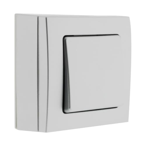 Zenitech - Zwei-Wege-Schalter 10A - Aufputz-Elektroinstallation Ohne Sichtbare Schrauben - Einfache Installation Kompatibel Mit Standardprofilen - NF-Und CE-Normen - Grau Zenitech - Zwei-Wege-Schalter 10A - Aufputz-Elektroinstallation Ohne Sichtbare Schrauben - Einfache Installation Kompatibel Mit Standardprofilen - NF-Und CE-Normen - Grau von Zenitech