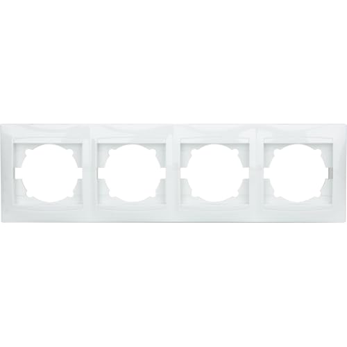 Zyna 4-fach Horizontale Einbaudose weiß inkl. Zenitech von Zenitech