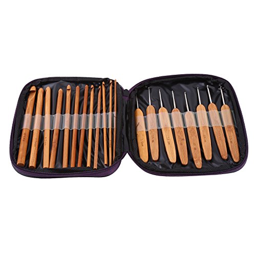Zenith Aur Bambus Häkel haken Set mit Tasche zum Stricken von Web werkzeugen und Bastel garn Nähnadeln DIY Bambus strick haken für Handwerker Zenith Aur Bambus Häkel haken Set mit Tasche zum Stricken von Web werkzeugen und Bastel garn Nähnadeln DIY Bambus strick haken für Handwerker von ZenithAur