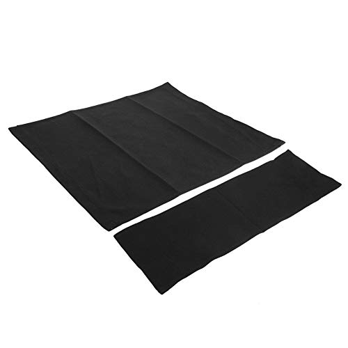 ZenithAur Director Chair Coverset, 1 Set Ersatz -Leinwand und Sitztuch für Direktorenstühle Haushaltsvorräte (Schwarz) von ZenithAur