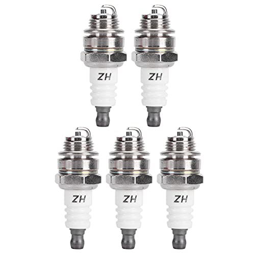 ZenithAur L7T Zündstecker 5 Pack, EIN BM6A RCJ6Y Zündkerzenkompatible Teil, dient als Ersatz -Zündkerzen für viele 33CC 49ccm Trimmer -Stecker Motoren von ZenithAur