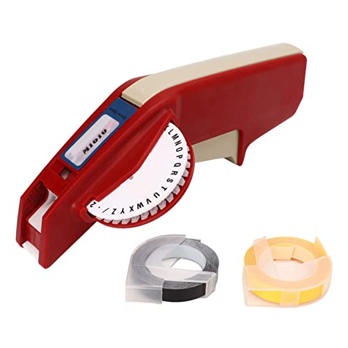 ZenithAur Mini Label Maker Machine, tragbarer Etikettenaufkleberdrucker mit Prägefunktion für DIY -Projekte und Organisieren (Black) von ZenithAur
