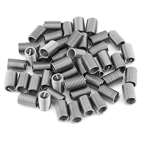ZenithAur Spiraldraht-Schraubeneinsätze M6, Edelstahl-Gewindeeinsätze, 50 Stück, Drahtgewindeeinsatz M6 x 1,0 x 3D Länge ZenithAur Spiraldraht-Schraubeneinsätze M6, Edelstahl-Gewindeeinsätze, 50 Stück, Drahtgewindeeinsatz M6 x 1,0 x 3D Länge von ZenithAur