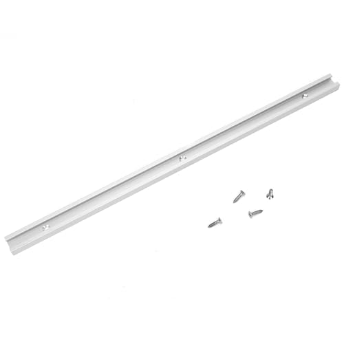 ZenithAur T-Schienen-Schlitten aus Aluminiumlegierung, 11,81 Zoll Vorrichtungsnutführung mit vorgebohrten Befestigungslöchern für die Holzbearbeitung, nicht poröses Spannwerkzeug (0,4 m t Slot) von ZenithAur