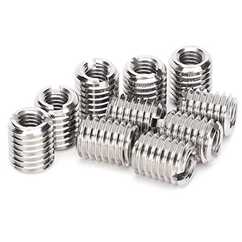 Zenithaur 10pcs Edelstahlreparatureinsatz, M6x1.0 Weibliche Einsatzmuttern und M10x1.5 Männliche Gewindemutter für die Verbesserung der Heimatmutter Zenithaur 10pcs Edelstahlreparatureinsatz, M6x1.0 Weibliche Einsatzmuttern und M10x1.5 Männliche Gewindemutter für die Verbesserung der Heimatmutter von ZenithAur