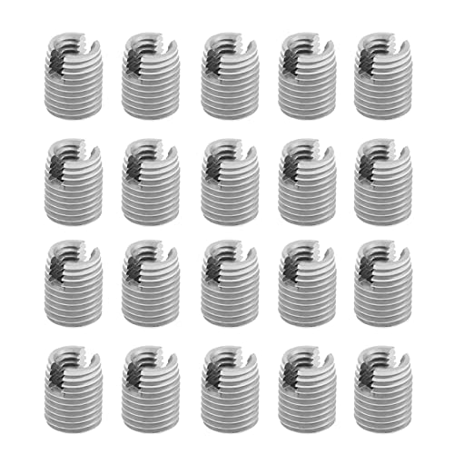 Zenithaur 20pcs Self -Tipp -Gewindeeinsätze, Schraubeneinsätze mit Metallschlitzer für M4 x 8mm Helical Repair Set von ZenithAur
