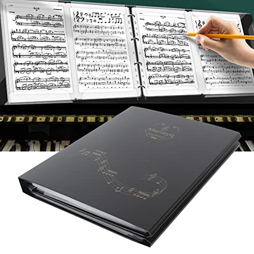 Zenithaur A4 Größe Musikorganisator, erweiterbarer Klavier -Score -Binder mit abnehmbarem 4 -seitigen Schrägschnee -Ordner für den einfachen Speicher von ZenithAur