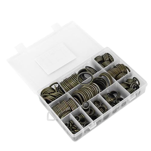 Zenithaur Abflussstopp Dichtungssatz 240pcs NBR Metall -Gummi -Dichtungsring Sortiertes Waschkit für Kfz -Ölabflussstoppdichtungen und mechanische Anwendungen Zenithaur Abflussstopp Dichtungssatz 240pcs NBR Metall -Gummi -Dichtungsring Sortiertes Waschkit für Kfz -Ölabflussstoppdichtungen und mechanische Anwendungen von ZenithAur