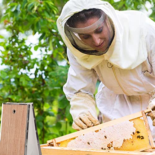 Zenithaur Bienenraucher Bellow, PVC Leder -Bienenzuchtausrüstungstool mit Sperrholzbox und Clip für Bienenstock von ZenithAur