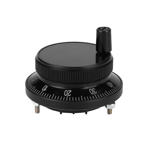 Zenithaur Manual Impuls Eingangscodierer, 5 -V -Handrad -Impuls -Encoder, 4 Klemme Rotary -Encoder für glatte Steuerung auf CNC -Fräsmaschinen (Schwarz) von ZenithAur