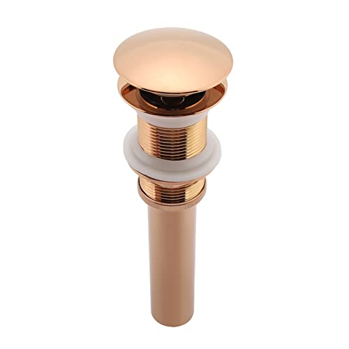 Zenithaur Messing Waschbecken Abflussteile, Waschbecken Abfluss Stopper, Abflussbaugruppe für Toilettenbecken Waschbecken (Rose Gold) von ZenithAur