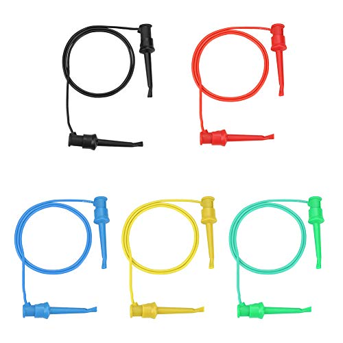 Zenithaur -Test -Haken -Clip -Set für kleine Komponenten, umfasst Silikon -Testleitungen zur Verwendung mit einem Logikanalysator oder als Multimeter -Testleitungen für Elektronik Zenithaur -Test -Haken -Clip -Set für kleine Komponenten, umfasst Silikon -Testleitungen zur Verwendung mit einem Logikanalysator oder als Multimeter -Testleitungen für Elektronik von ZenithAur