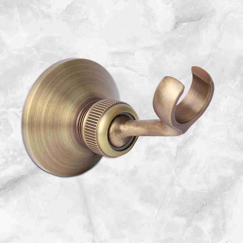 Zenithaur Verstellbarer Messing Duschhalter Vintage Wandmontage für einfache Einrichtungen Anpassbarer Winkel Handheld Duschstabehalter von ZenithAur