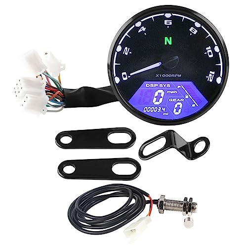 Zenithaur Wetterfestem Motorrad -Tachometer mit LED -Hintergrundbeleuchtung und digitaler Drehzahlmesser 12000 U/min für den universellen Gebrauch Zenithaur Wetterfestem Motorrad -Tachometer mit LED -Hintergrundbeleuchtung und digitaler Drehzahlmesser 12000 U/min für den universellen Gebrauch von ZenithAur