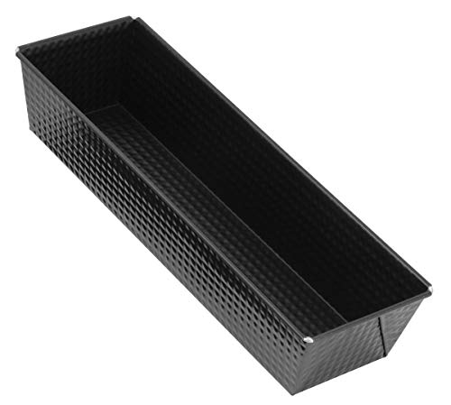 Zenker Kastenform, Königskuchenform mit Antihaftbeschichtung, hochwertige Backform in schwarz (Kuchenform: ca.355x115x70 mm), Menge: 1 Stück von Zenker