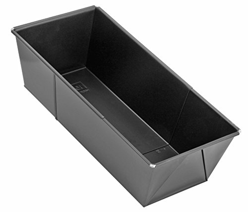 Zenker Universal-Brotbackform ausziehbar 28-40 cm PURE, Königskuchenform mit Antihaftbeschichtung, hochwertige Backform (Farbe: schwarz), Menge: 1 Stück von Zenker