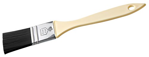 Zenker Teflon®-Backpinsel 21 cm PATISSERIE, Pinsel zum Kochen und Backen, Ideal zum Einfetten und Glasieren, (Farbe: Schwarz/Silber/Creme), Menge: 1 Stück von Zenker