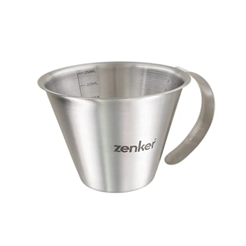 Zenker 44991 Krug mit Skala, 250 ml, Edelstahl von Zenker