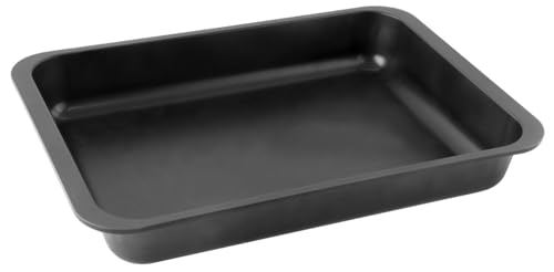 Zenker Ofenbackform (40 x 6 x 29 cm) SPECIAL COOKING, rechteckige Ofenform mit Antihaftbebeschichtung, Backform mit extra hohem Rand (Farbe: Schwarz), Menge: 1 Stück von Zenker