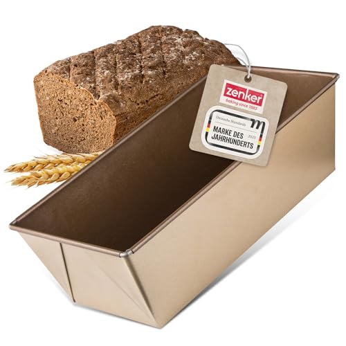 Zenker Brotbackform 30 cm MOJAVE GOLD, Backform aus Stahlblech, Brotform mit keramisch verstärkter Antihaftbeschichtung (Farbe: Mahagoni/Gold), Menge: 1 Stück Zenker Brotbackform 30 cm MOJAVE GOLD, Backform aus Stahlblech, Brotform mit keramisch verstärkter Antihaftbeschichtung (Farbe: Mahagoni/Gold), Menge: 1 Stück von Zenker
