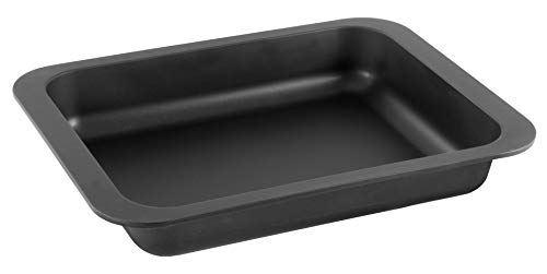 Zenker Lasagne- und Auflaufform – Hochwertiges Backblech, 325 x 250 x 52 mm, 2700 ml, hitzebeständig bis 230°C, 5 Jahre Herstellergarantie, Schwarz von Zenker
