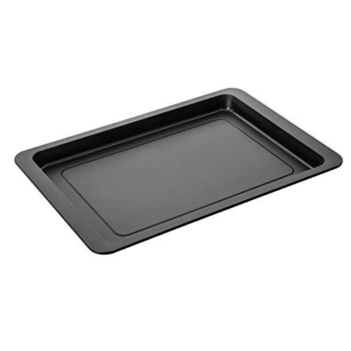 Zenker Eckiges Pizzablech – Premium Backblech 420 x 290 x 25 mm, 5 Jahre Herstellergarantie, Hitzebeständig bis 230°C, Hochwertige Antihaftbeschichtung, Optimale Hitzeverteilung von Zenker