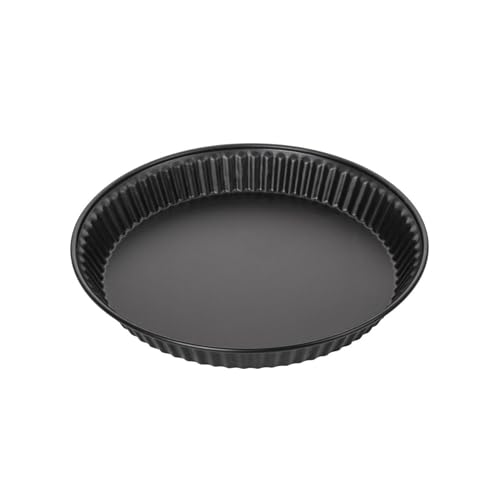 Zenker QuicheformSpecial – Hochwertige Backform, 280 x 280 x 40 mm, 1200 ml, Hitzebeständig bis 230°C, 5 Jahre Herstellergarantie, Schwarz von Zenker