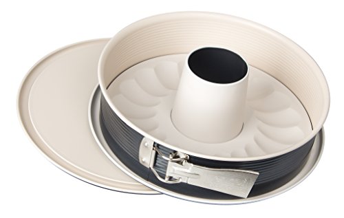 Zenker 7813 Springform Crème Noir mit 2 Böden, Durchmesser 29 cm, Edelstahl, grau / beige, 28 x 28 x 7 cm, Anthrazit / Creme von Zenker