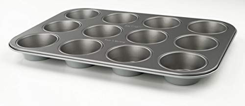 Zenker 9153 Muffinform 12er Backblech (Ø 7 cm), für saftige Muffins &,Cupcakes, Muffinblech, eckig eckig & antihaft-beschichtet, Maße: 38,5 x 26,5 x 3 cm von Zenker