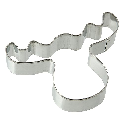 Zenker Ausstecher Elchkopf Patisserie, Weihnachtsausstecher für Plätzchen, Ausstechform für Kekse und Fondant, hochwertiger Keksausstecher, Küchenhelfer aus Weißblech, Farbe: silber von Zenker