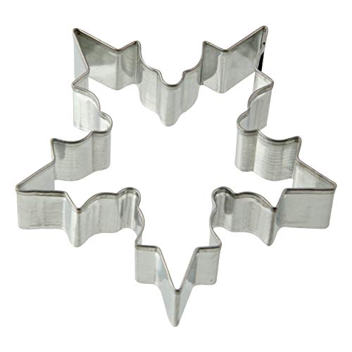 Zenker Ausstecher Schneeflocke Patisserie, Weihnachtsausstecher für Plätzchen, Ausstechform für Kekse und Fondant, hochwertiger Keksausstecher, Küchenhelfer aus Weißblech, Farbe: silber von Zenker