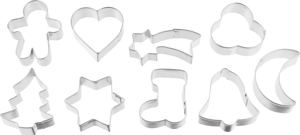 Zenker Backblech Zenker Ausstecher-Set Weihnachten 9-teilig, Samt von Zenker
