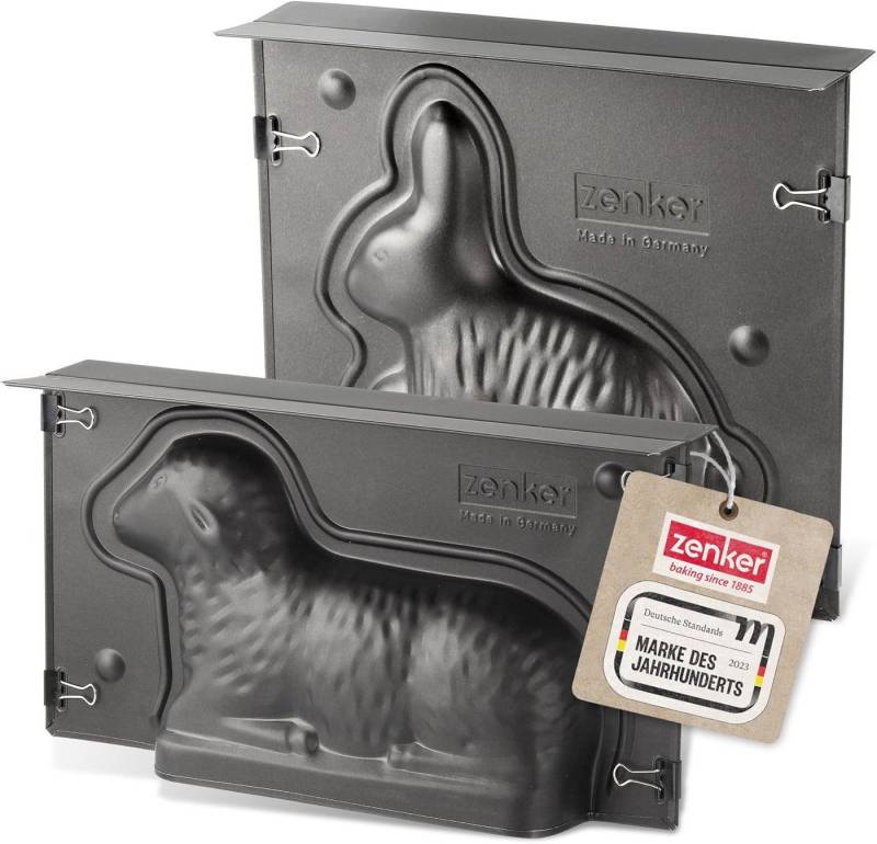 Zenker Backform Osterbackformen-Set Hase und Lamm Menge: 1x 2 TLG. Set von Zenker
