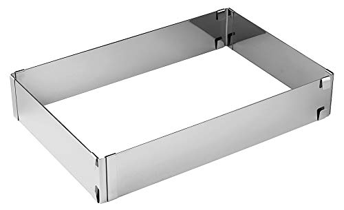 Zenker "Patisserie" Backrahmen ausziehbar – Flexibel verstellbarer Tortenrahmen, Edelstahl, Spülmaschinenfest, Made in Germany, Silber Zenker "Patisserie" Backrahmen ausziehbar – Flexibel verstellbarer Tortenrahmen, Edelstahl, Spülmaschinenfest, Made in Germany, Silber von Zenker
