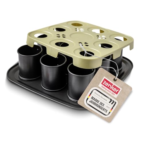 Zenker Bake, Click & Go 9er Törtchenblech – 29 x 29 x 7 cm – Backform mit separat erhältlichem Deckel für den direkten Transport – Kuchenform zum Backen & Transportieren Zenker Bake, Click & Go 9er Törtchenblech – 29 x 29 x 7 cm – Backform mit separat erhältlichem Deckel für den direkten Transport – Kuchenform zum Backen & Transportieren von Zenker