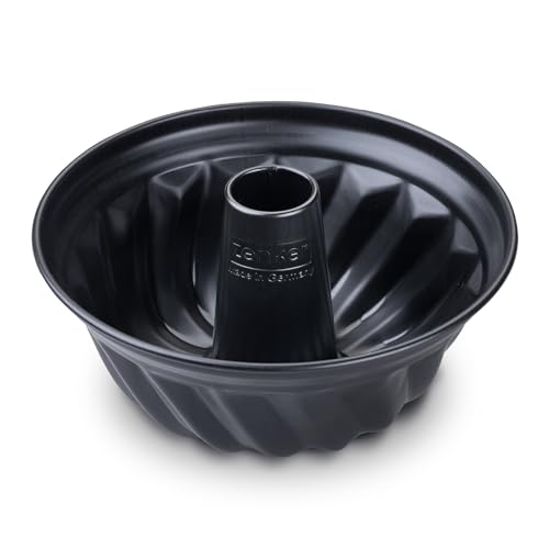 Zenker Gugelhupfform Perfect Black Ø 25 cm – Hochwertige Backform mit zweifacher Antihaftbeschichtung, Hitzebeständigkeit +230 °C Made in Germany von Zenker