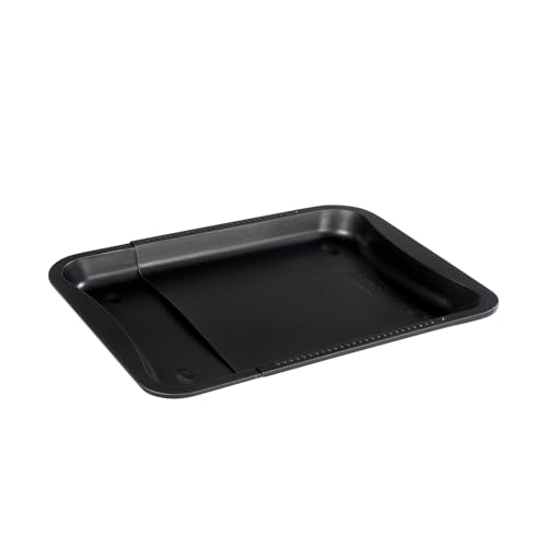 Zenker Black Metallic Ausziehbares Ofenblech – Antihaftbeschichtetes, anpassbares Backblech für vielfältige Backprojekte, 34,5-52 x 33 cm von Zenker