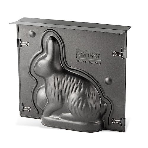 Zenker Hasenbackform Oster Season – 600 ml Füllvolumen – 3D Kuchenform mit Antihaftbeschichtung mit Osterhase als Motiv zum backen – Leckere Deko in Osterhasenform, Hase von Zenker