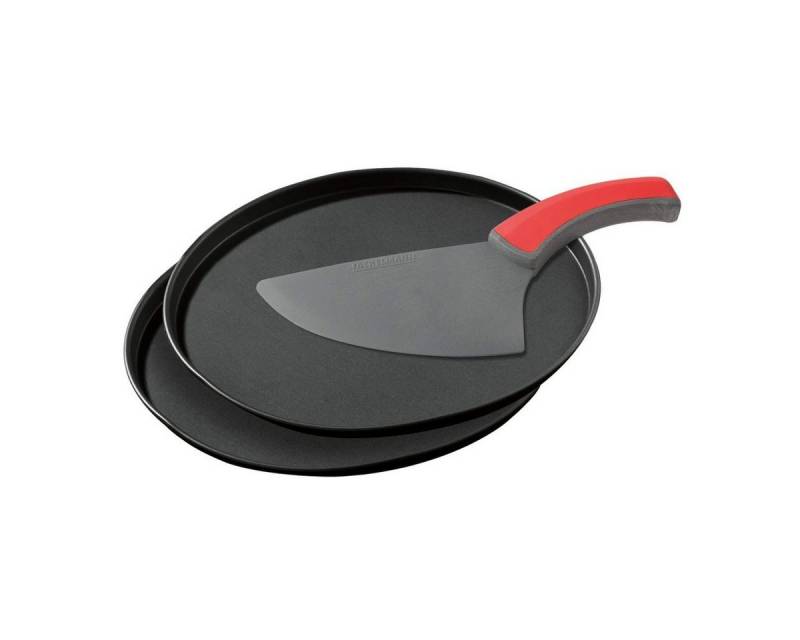 Zenker Pizzablech Pizza-Set mit 2 Bleche und Schneider von Zenker