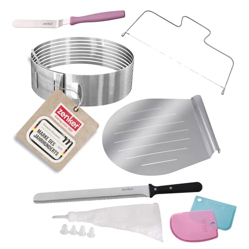 Zenker Premium Backset – Ultimatives 13-Teiliges Back- und Dekorationsset in Trendfarben mit Teigkarten, Spritzbeutel, Tortenbodenschneider und Mehr für Hobbybäcker Zenker Premium Backset – Ultimatives 13-Teiliges Back- und Dekorationsset in Trendfarben mit Teigkarten, Spritzbeutel, Tortenbodenschneider und Mehr für Hobbybäcker von Zenker