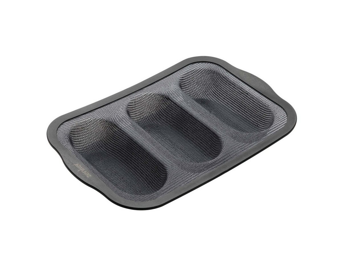 Zenker Backform glasfaserverstärkte Silikonbackform, Backform für 3 Minibaguettes Zenker Backform glasfaserverstärkte Silikonbackform, Backform für 3 Minibaguettes von Zenker