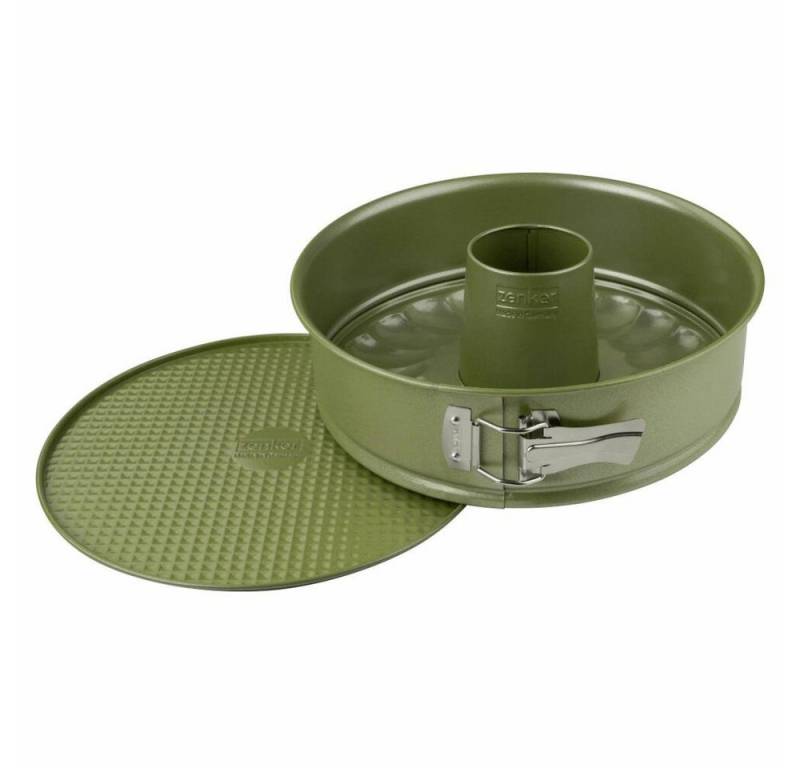 Zenker Springform Green Vision mit Flach- und Rohrboden 26 cm, Made in Germany von Zenker