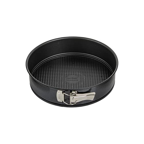Dr. Oetker Springform Ø 26 cm Back-Liebe Emaille – Inklusive Flach- und Rohrboden – Schnitt- & kratzfestem Emaille-Boden – 26er Kuchenbackform mit extra hohem Rand in Dunkelblau von Zenker