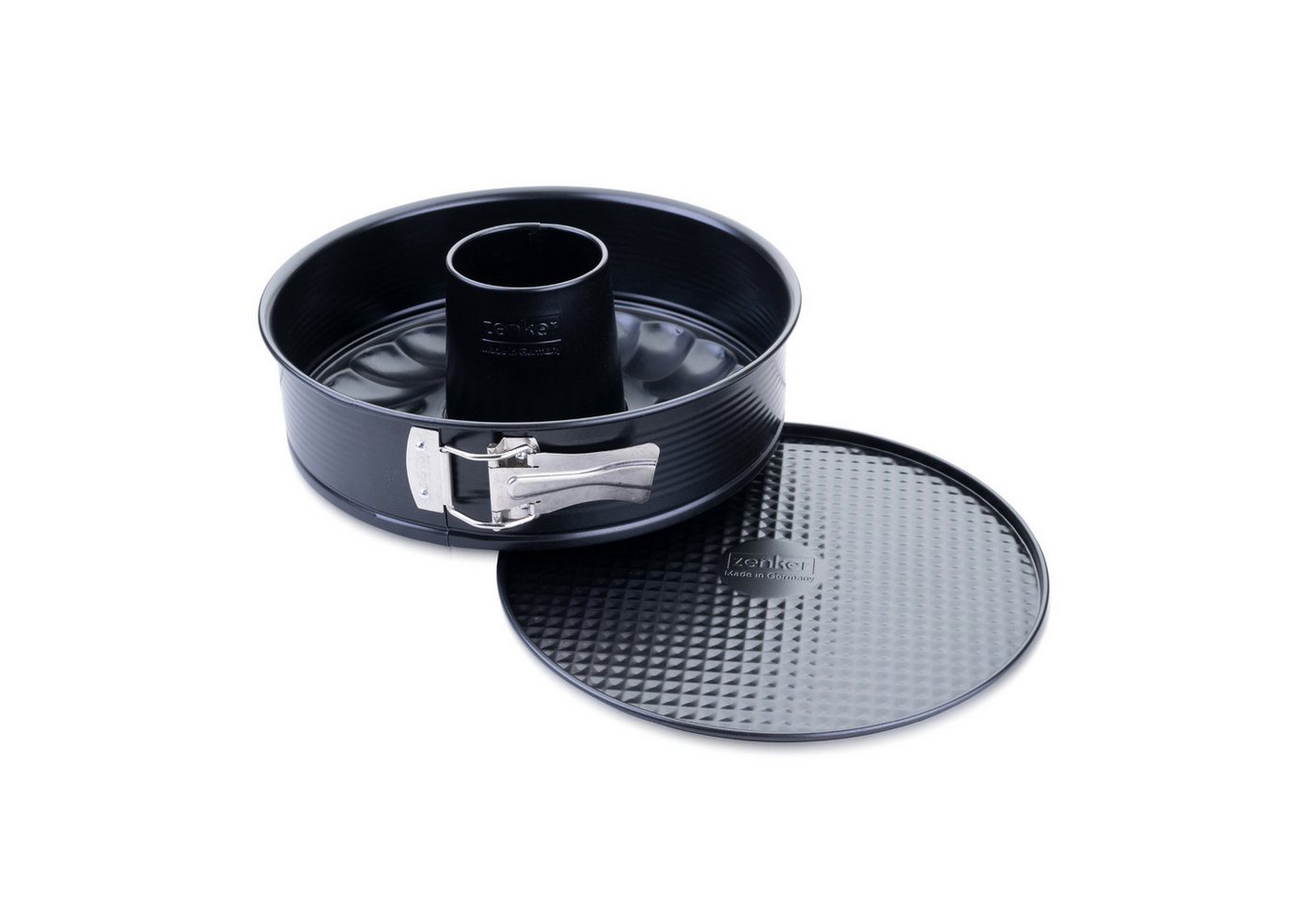 Zenker Springform mit Flach- und Rohrboden, Kuchenform, Backform Zenker Springform mit Flach- und Rohrboden, Kuchenform, Backform von Zenker