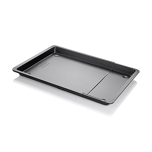 Zenker BLACK METALLIC Universal-Backblech, ausziehbar 37-52 cm – Antihaft, variabel für jeden Ofen von Zenker