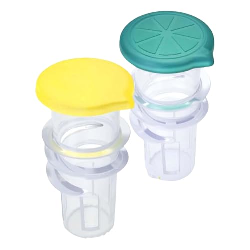 2pcs Tragbare Handheld Zitronen Squeezer Plastikschraube Top Säfte Squeezer Waschbeobachbares Entsorgungssaft Für Cocktails Obsthandbuch Zitron von Zenlir
