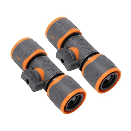 Zenlir ABS Kunststoff Schnelle Trennung Von Wasserventilen Kuppler 2pcs Set Bidirektionaler Flüsse Design Für Rasenbewässerungssysteme Korrosionsbeständige ABS Wasserventile von Zenlir